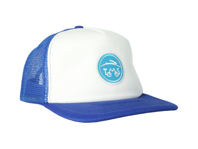 Pet Tomos logo patch blauw / wit truckers cap  product