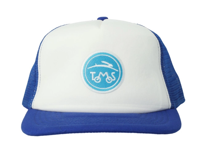 Cap Tomos logo patch blue / white truckers cap product