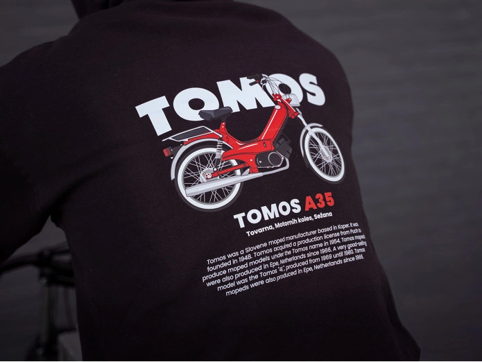 Hoodie Tomos Black with Red Tomos A35 (S-XXL)