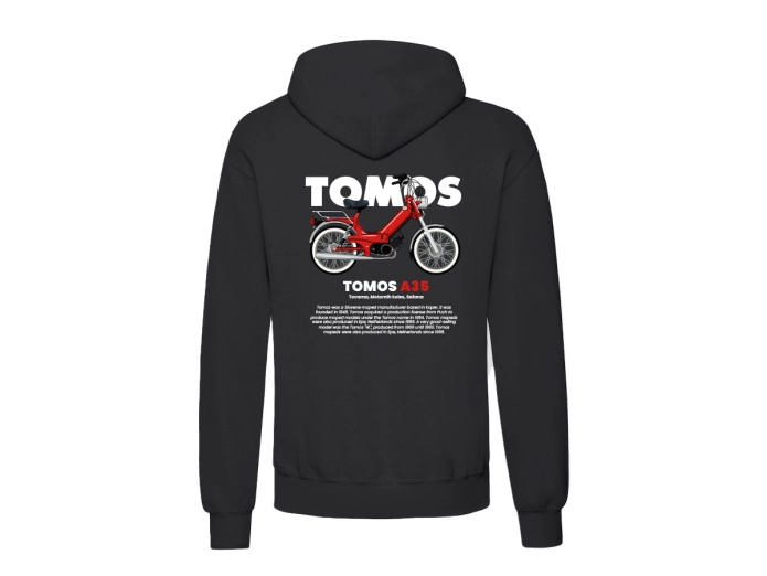 Hoodie Tomos Black with Red Tomos A35 (S-XXL)
