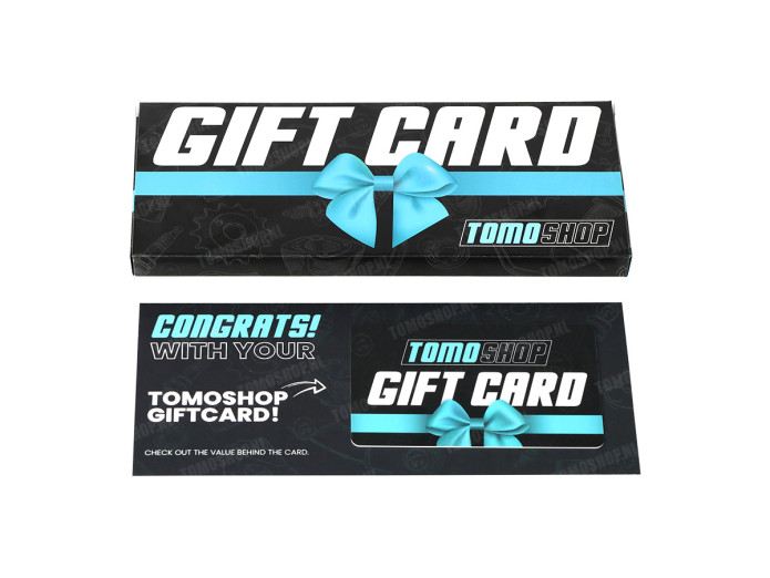Tomoshop giftcard physical with present box