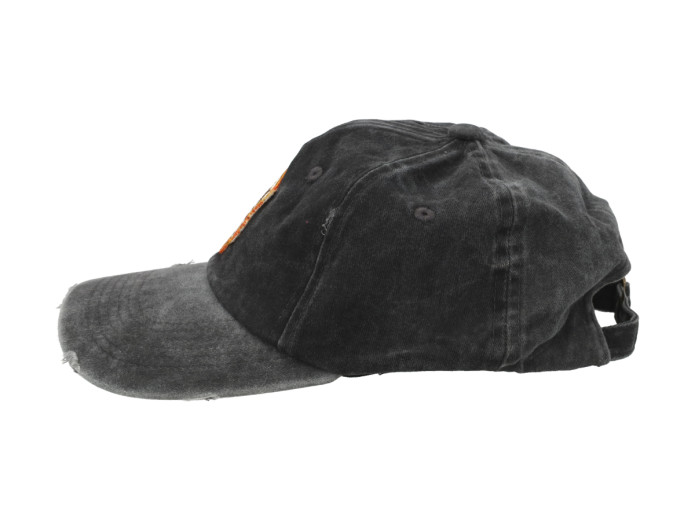 Kappe Vintage Distressed Offizielles Mopfest® logo Patch Grau