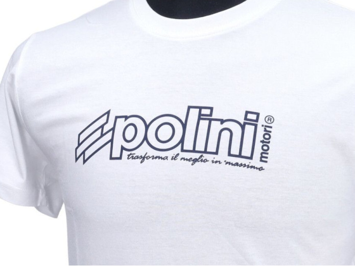 T-shirt Polini Motori wit in maat S