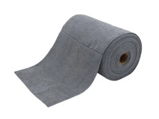 Microfibre cloth grey soft 30x30 cm on roll - 75 pieces
