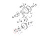 Tomos Front sprocket wheel spacer Front sprocket Tomos A3 / A35 / various models spacer