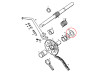 Kickstart as Tomos A3 / A35 / A52 / A55 opvulring 0.50mm starttandwiel shim  thumb extra