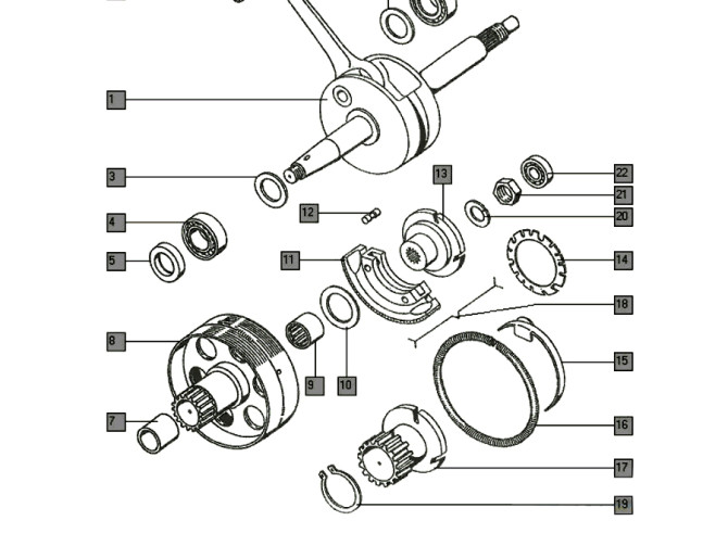 Kupplung Tomos A35 / A55 Kupplungsgehause product