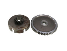 Clutch bell Tomos 2L / 3L with primary drive gear 