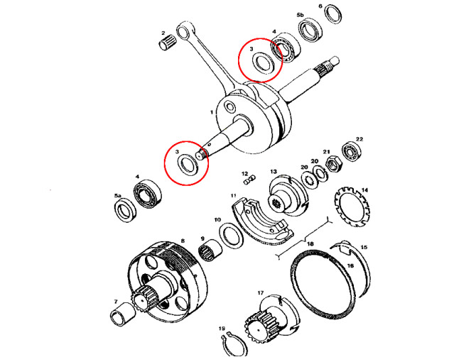 Crankshaft shim Tomos A3 / A35 / A52 / A55 0.20mm product