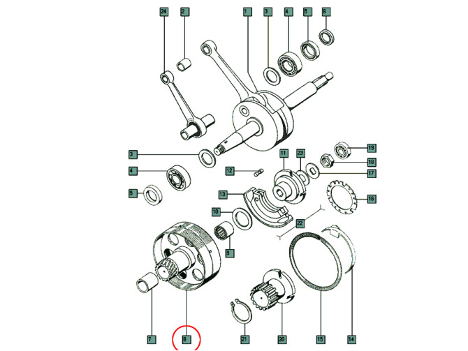 Clutch Tomos A3 clutch bell product