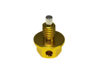 Clutch-oil ATF drain plug plug M8x1.25 aluminium with magnet Racing gold 