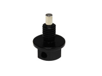 Clutch-oil ATF drain plug plug M8x1.25 aluminium with magnet Racing black 