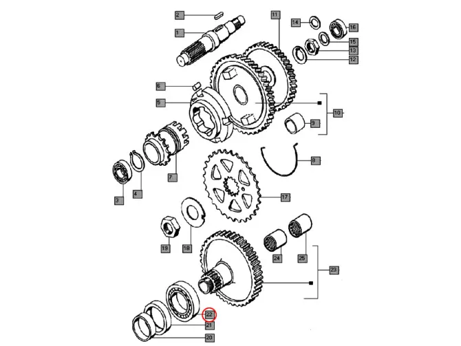 Bearing 6006 pedal crank shaft Tomos A3 A35 A55 (30x55x13) product