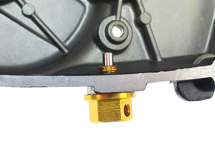 Kupplung Getriebe-öl ablassschraube M8x1.25 Alu Magnet Gold