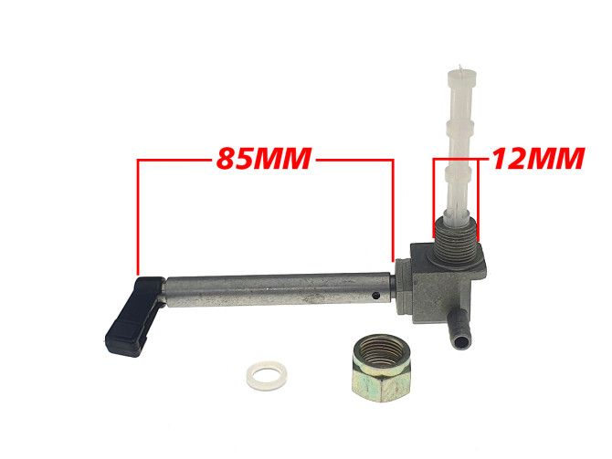 Benzinhahn M12x1 Tomos original OMG A-Qualität langem Hebel product