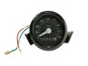 Speedometer kilometer 60mm 80 km/h black universal light