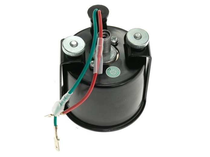 Tacho Kilometer 60mm 80 km/h Schwarz Universal mit Licht 