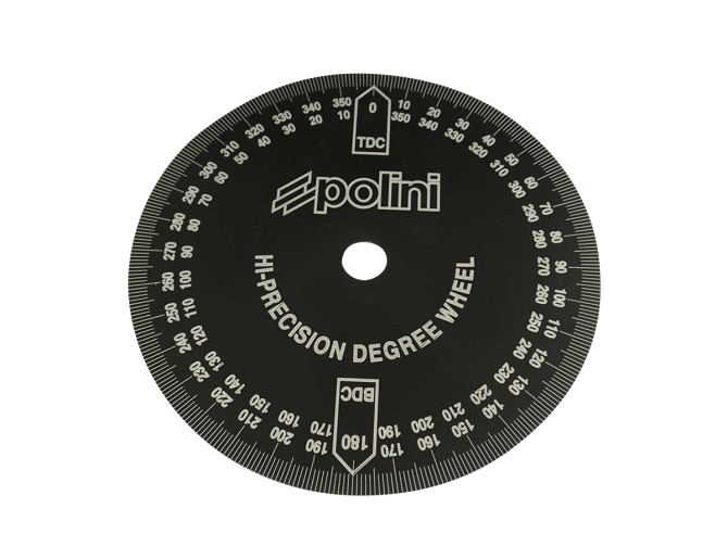Degree plate adjustment tool for pre-ignition timing Polini product
