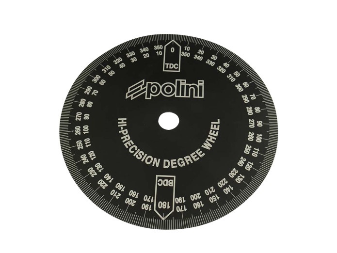 Degree plate adjustment tool for pre-ignition timing Polini