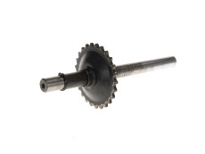 2nd hand kickstart axle with sprocket Tomos A35 / A52 / A55 complete