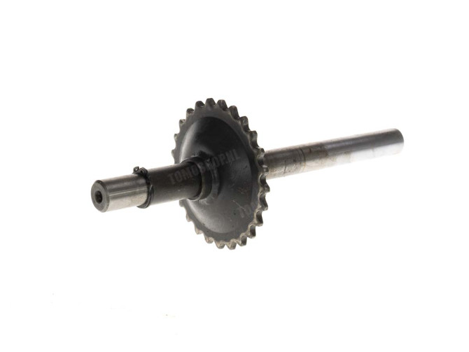 2nd hand kickstart axle with sprocket Tomos A35 / A52 / A55 complete main