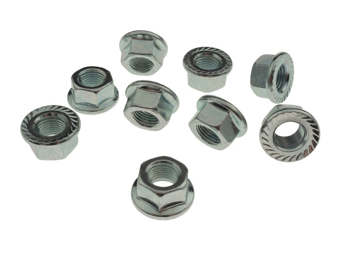 Crankshaft flywheel nut M10x1 Tomos A3 / A35 / 2L / 3L / 4L (10 pieces) main