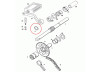 Kickstart as opvulring 2.0mm starter shimring Tomos A3 / A35 thumb extra