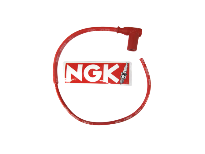 Spark plug cable NGK racing with spark plug cover (top quality!) thumb