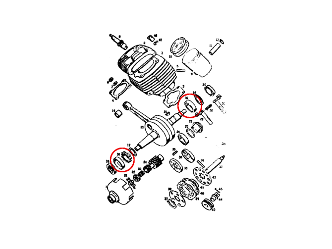 Bearing crankshaft L17 NSK Tomos 2L / 3L / 4L / ATX / APN-4 product