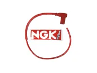 Bougiekabel rood NGK CR4 racing met bougiedop (top kwaliteit!)