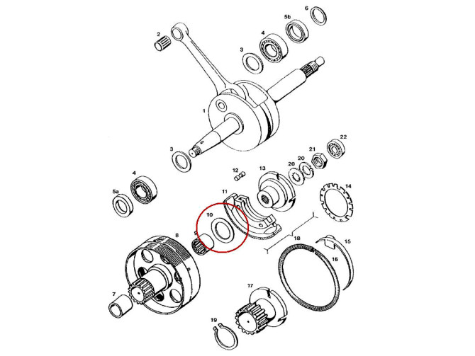 Koppeling Tomos A3 shim opvulring 0.30mm  product