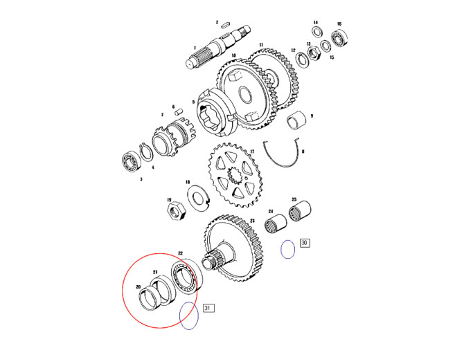 Simmerring 35x47x7 Antriebswelle Tomos A3 / A35 / A52 / A55 Ritzel product