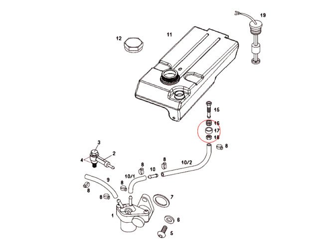 Olieslang banjobout klemplaat  product