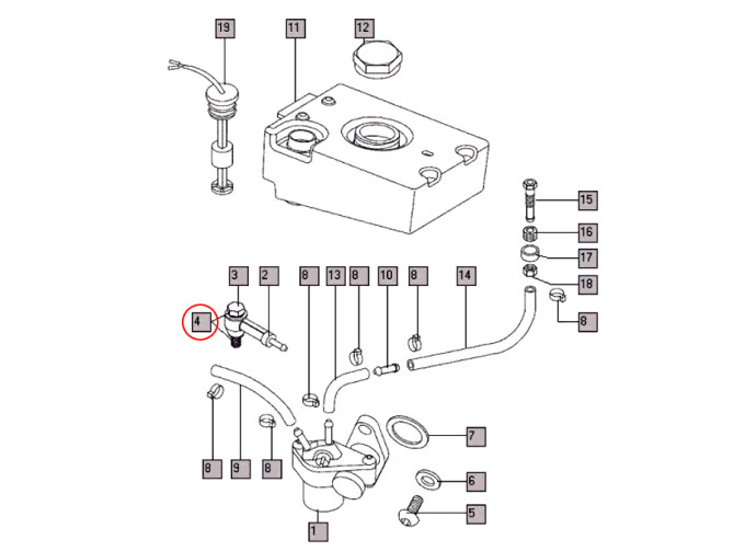 Koper ring banjo boven oliepomp 7x10mm product