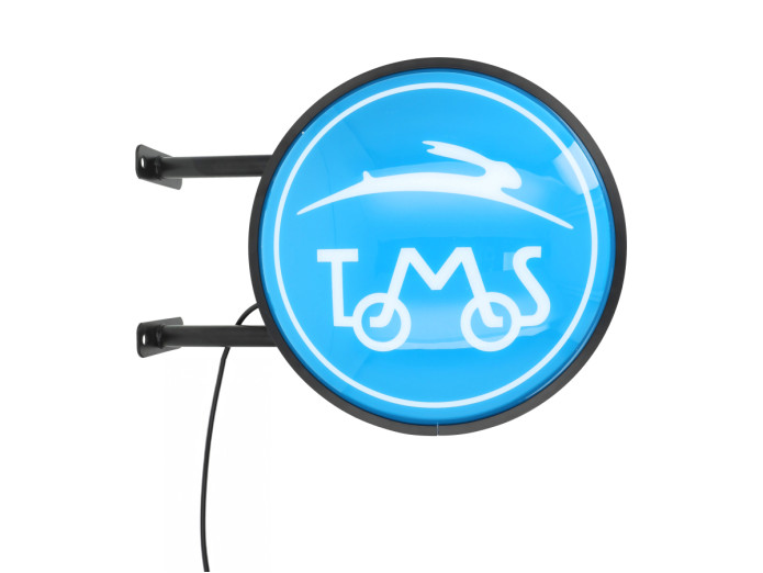 LED Leuchtkasten / Schild Tomos 40cm rund Schwarz