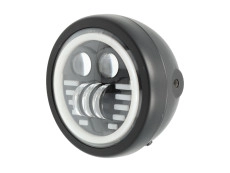 Koplamp rond 165mm Angel Eye "Wings" LED 12V Koplamp rond 165mm Angel Eye "Wings" LED 12V