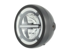 Koplamp rond 165mm Angel Eye "Cross" LED 12V Koplamp rond 165mm Angel Eye "Cross" LED 12V