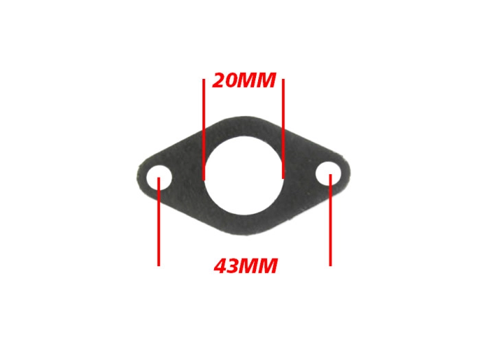 Exhaust gasket 20mm Tomos A3 / A35 / 2L / 3L universal