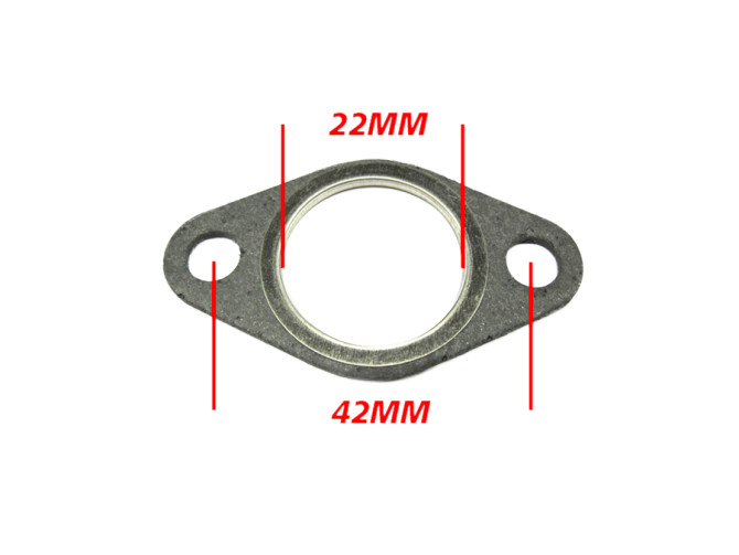 Uitlaatpakking 22mm ring Tomos A3 / A35 / 2L / 3L universeel product