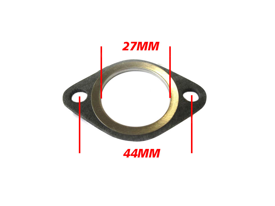 Exhaust gasket 27mm with ring photo
