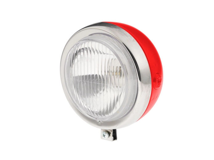 Headlight round 130mm Maxi custom powdercoat with chrome GUIA (choose your color)