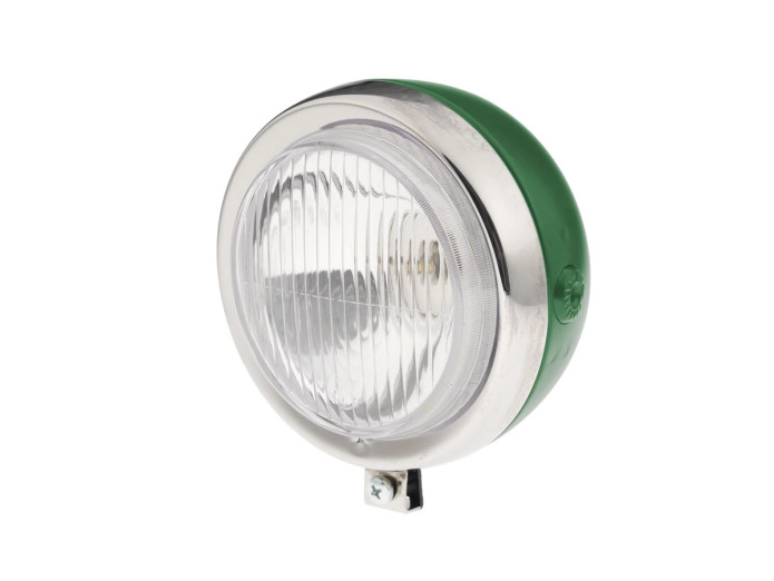 Headlight round 130mm Maxi custom powdercoat with chrome GUIA (choose your color)