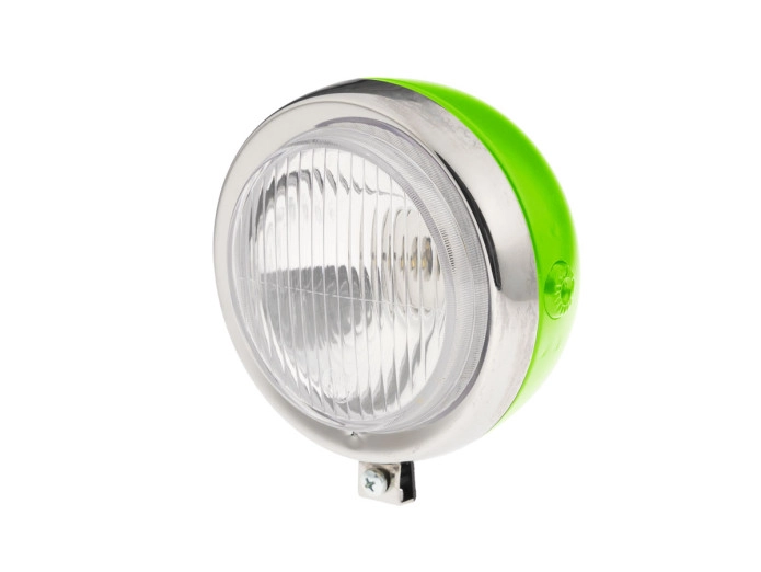 Headlight round 130mm Maxi custom powdercoat with chrome GUIA (choose your color)