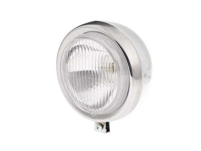 Headlight round 130mm Maxi custom powdercoat with chrome GUIA (choose your color)