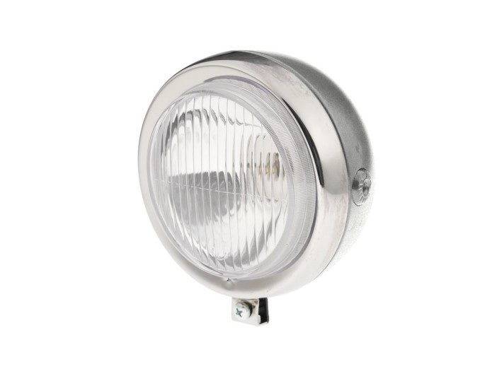 Headlight round 130mm Maxi custom powdercoat with chrome GUIA (choose your color)
