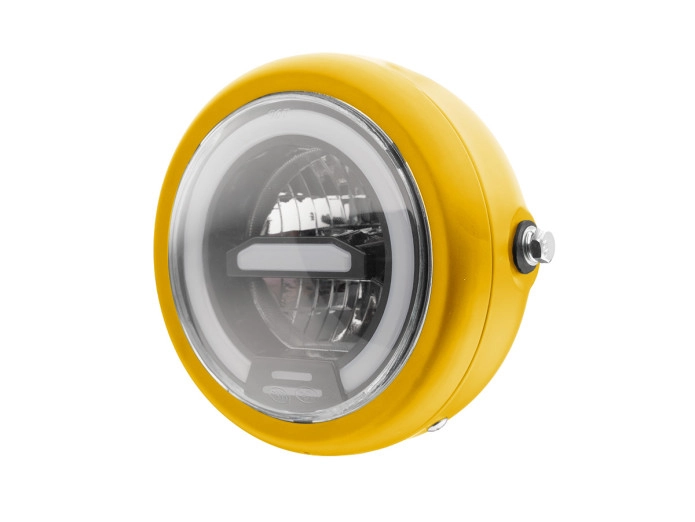 Koplamp rond 165mm angel eye LED 12V custom (kleur naar keuze)