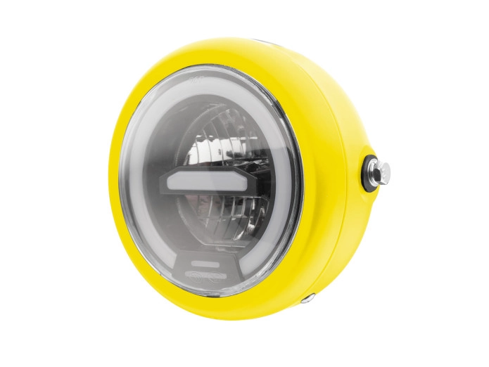 Koplamp rond 165mm angel eye LED 12V custom (kleur naar keuze)