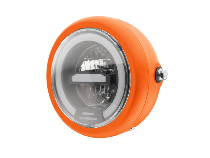 Koplamp rond 165mm angel eye LED 12V custom (kleur naar keuze)