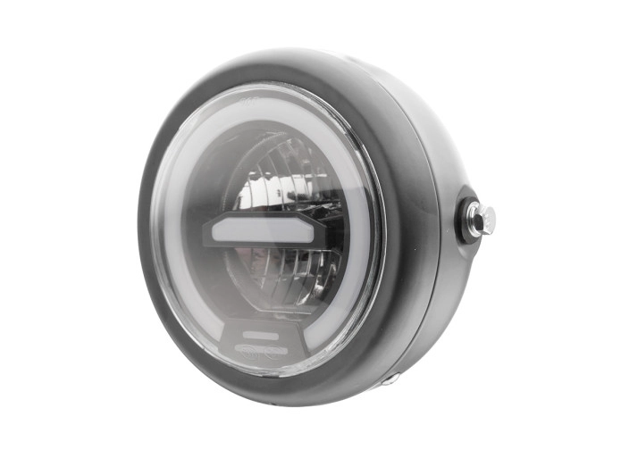 Koplamp rond 165mm angel eye LED 12V custom (kleur naar keuze)