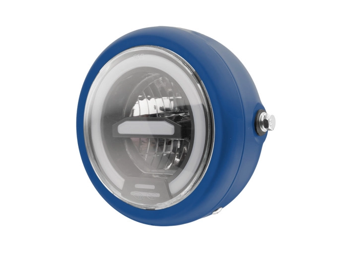 Koplamp rond 165mm angel eye LED 12V custom (kleur naar keuze)